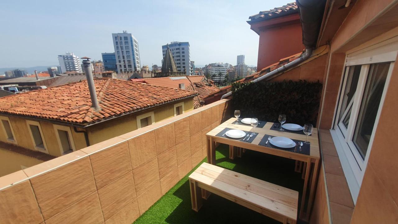 Las Terrazas De Gueeli 6 Pax Wifi - Garaje - Vistas - Vut-3391-As Gijón Exteriör bild