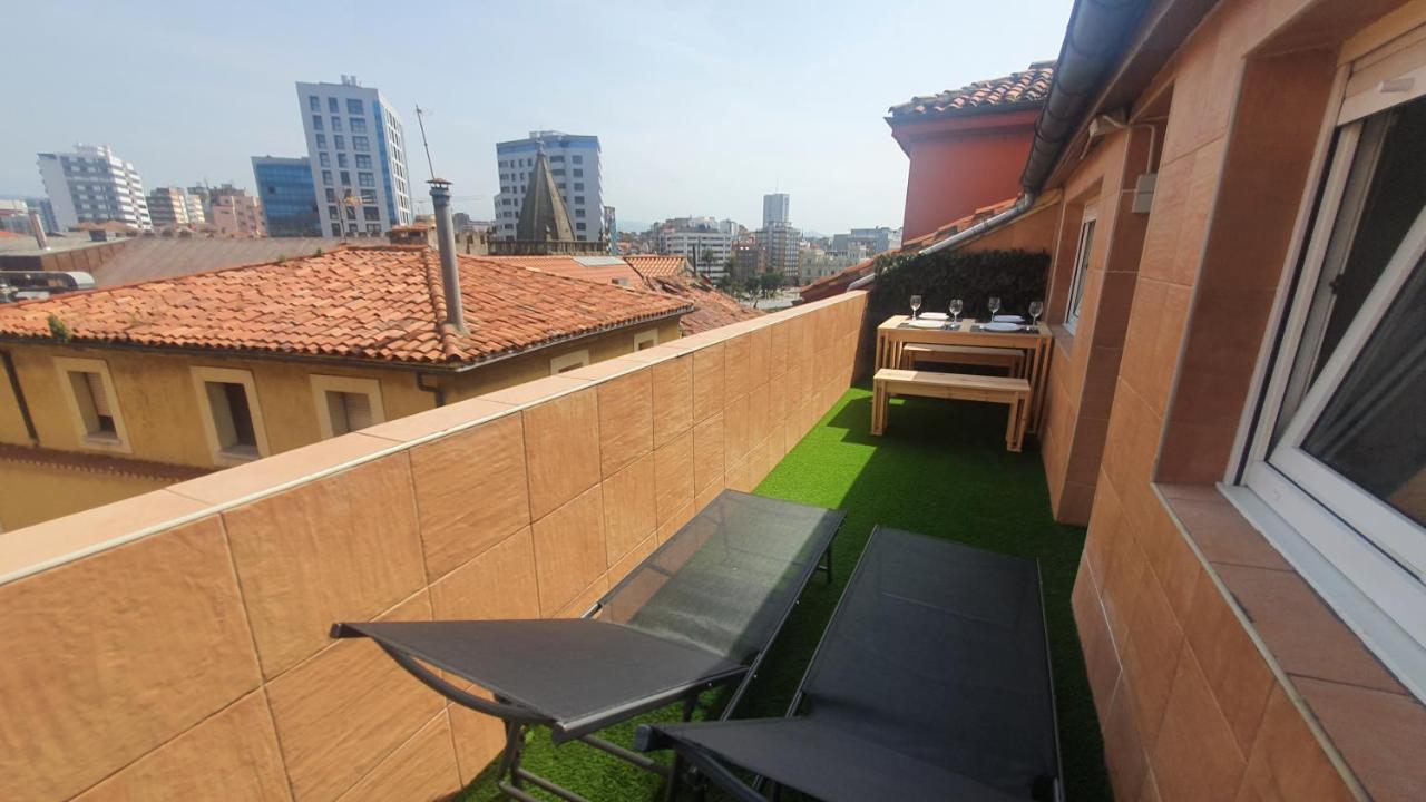 Las Terrazas De Gueeli 6 Pax Wifi - Garaje - Vistas - Vut-3391-As Gijón Exteriör bild